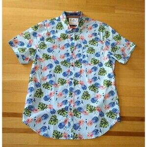MBX Paradise‎ Shirt Short Sleeve Premium Goods Tropical Button Down Mens L